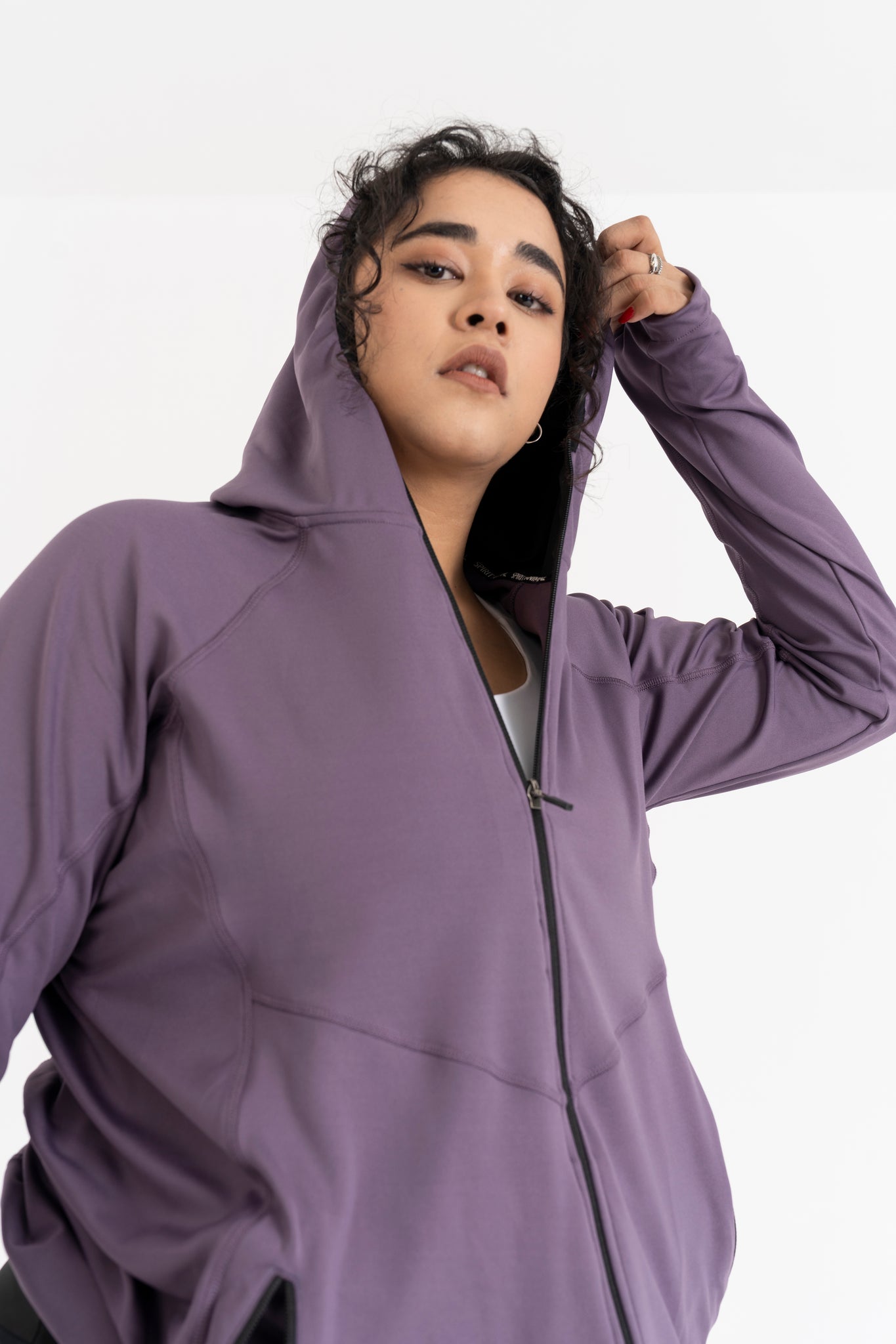 Performance Hooded Jacket: Lilac Mist