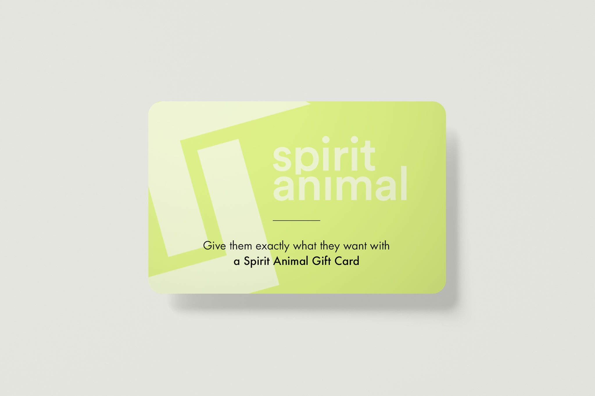 Spirit Animal Gift Card