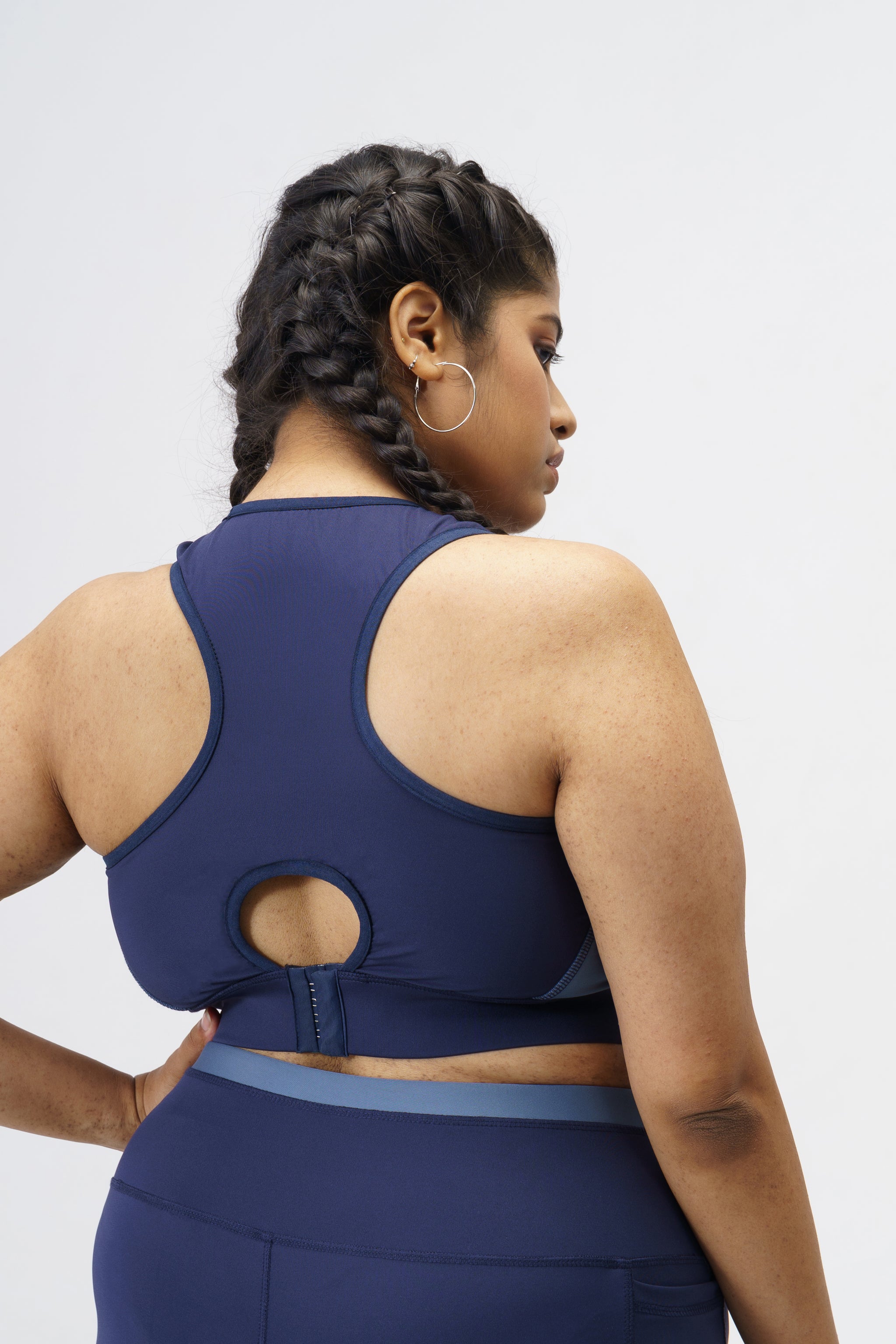 Buy Women's Sports Bras Gym Yoga Top Zipper Front Breathable Bras Double  Wear BrasM, blue) Online at desertcartINDIA