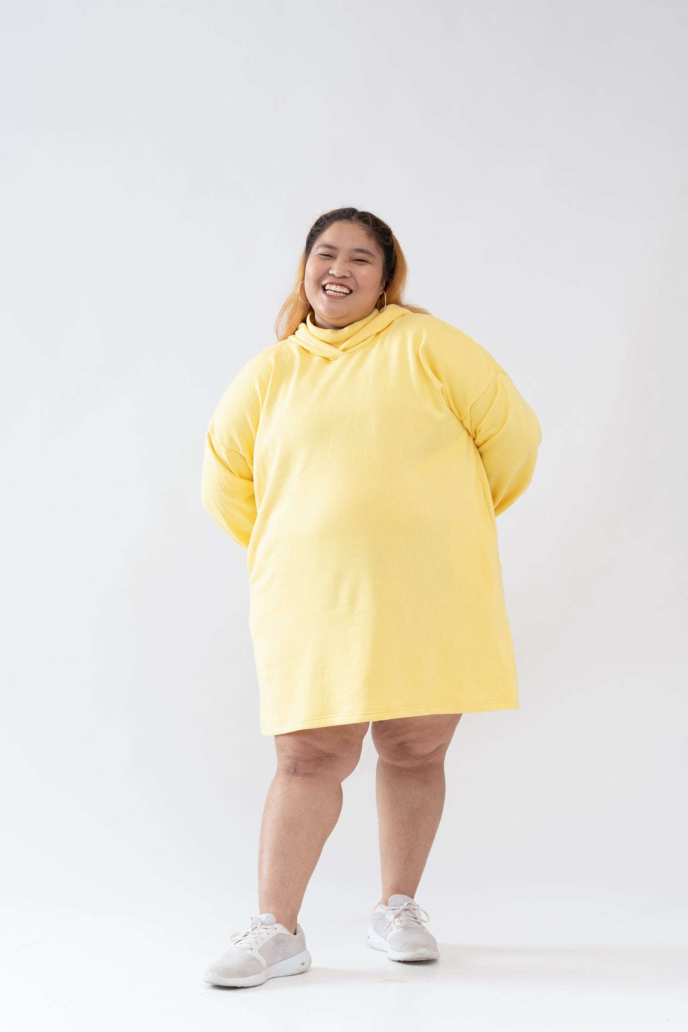 oversized yellow hoodie dress Yellow hoodie dress